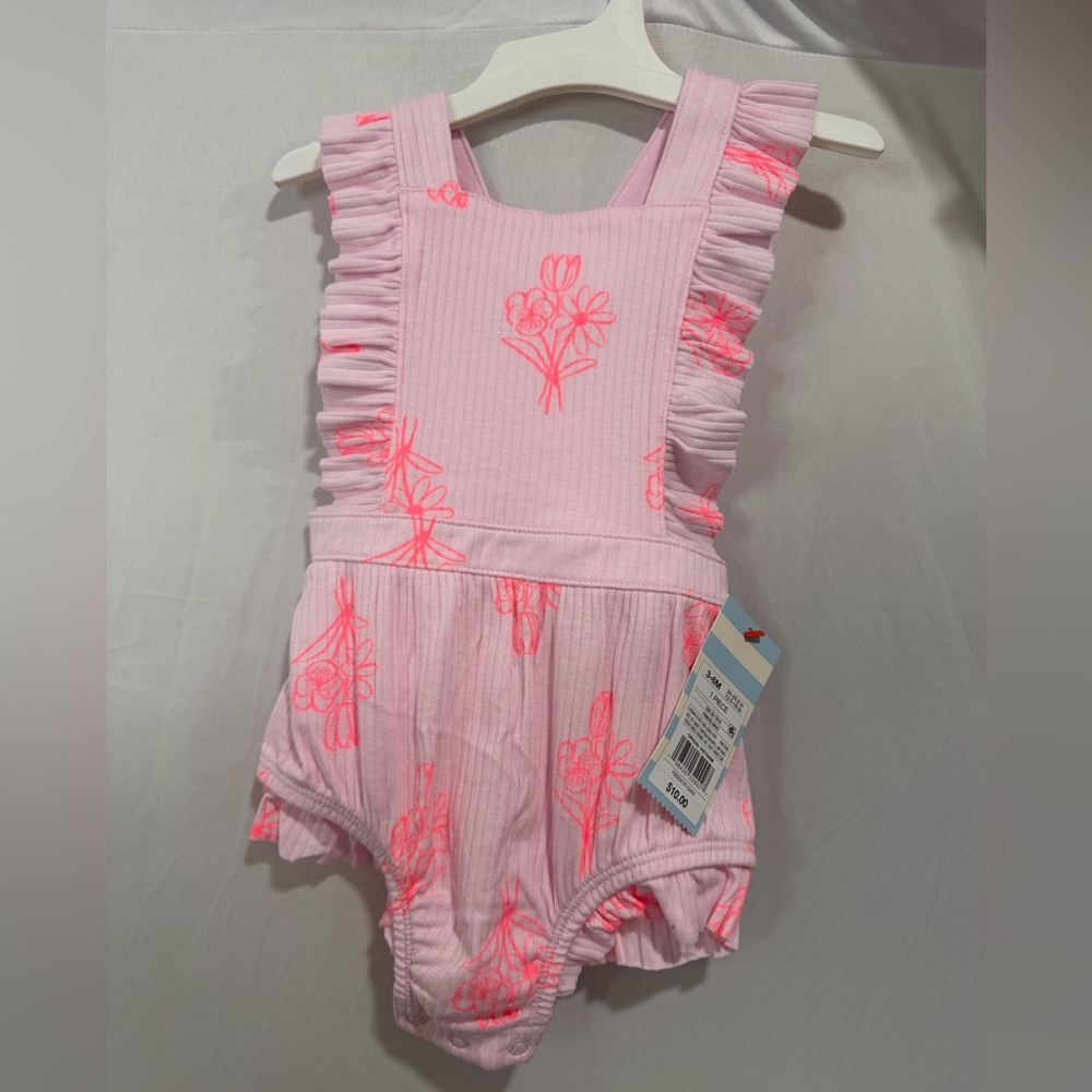 Cat & Jack Pink Floral Bodysuit